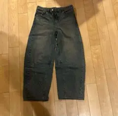 GU バレルレッグジーンズ L