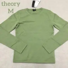 【theory】ニットトップス カシミヤ グリーン M