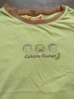 Curious George Tシャツ 130サイズ イエロー　おさるのジョージ