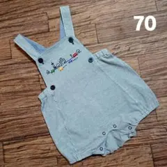 ファミリア ロンパース オーバーオール 70