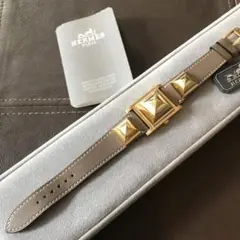 本日大特価♡希少⭐︎エルメス HERMES 時計 メドール エトープ革ベルト