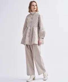 LANVIN en Bleuキルティング中綿ジャケット