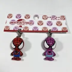 【新品】 USJ ユニバ 限定 スパイダーマン チャームセット