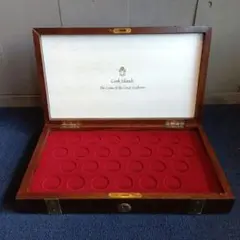 木製　コイン用ケース　ヴィンテージ　鍵無し