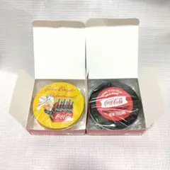 タイトーくじ　コカコーラ　E賞　レトロ缶ケース　2点セット