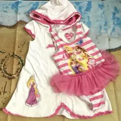 プリンセス　水着&タオル地ガウン　セット