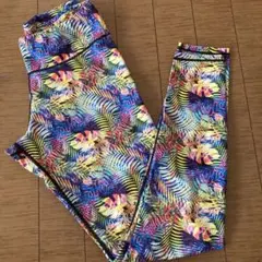 ❤️とても美品❤️ eka トロピカルパターン ヨガパンツ