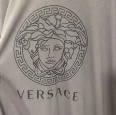【VERSACE】 メデューサ ロゴ グレー Tシャツ L