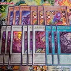 遊戯王　ブラックローズ　デッキパーツ　各3枚　黒薔薇の破滅竜