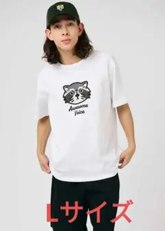新品未使用！グラニフ アライグマ raccoon Tシャツ メンズ Lサイズ