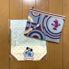 ディズニー アンバサダーホテル ミニー パジャマパーティー 巾着 ポーチセット