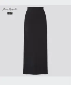 週末価格　ユニクロ　マメクロゴウチ　エアリズムコットンスリットスカート　M 黒