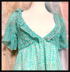 ꒰After All꒱ワールド シフォン ミニワンピース ネグリジェ 夢可愛い