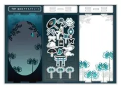 FUKUYA　彼岸花アクリルフレーム　浅葱