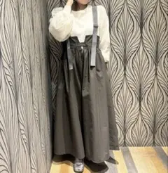 グリーンパークス　サスペンダーミリタリースカート　ジャンパースカート