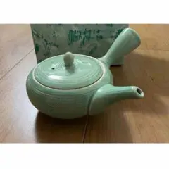 90s【未使用・新品】備前　急須、茶碗5客セット 深川製磁 (フカガワセイジ) 茶器 六歌仙 急須1・湯呑み5セット