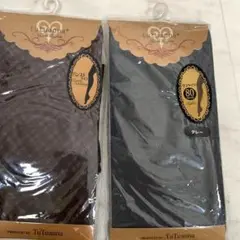 tutuanna タイツ２本 ストッキング グレー80デニール　ブラウン薄手