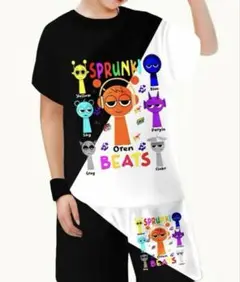 スプランキー　Tシャツ パンツ　セット　黒　白　110-120サイズ相当　g1