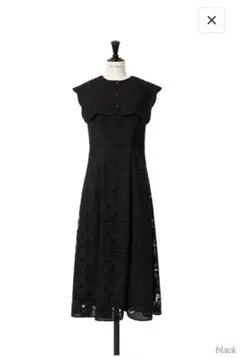 Saint Germain Lace Dress Black Herlipto