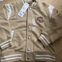 【新品タグ付き】　ユニクロ　キッズ　スウェット　スタジアムジャンバー　１２０