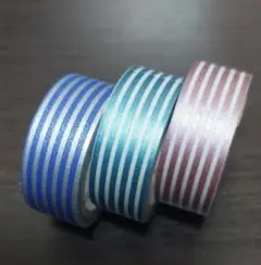 ストライプデザイン マスキングテープ 3本セット