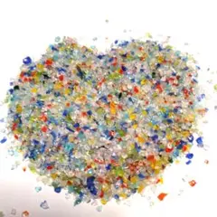 琉球ガラス　虹の欠片　85.2g　ガラスカレット　極小