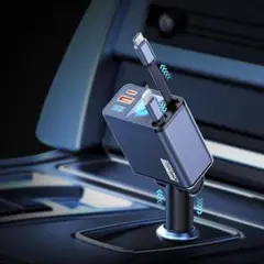(動作確認前)シガーライター 車用充電 USB-C＋Lightning 4台同時