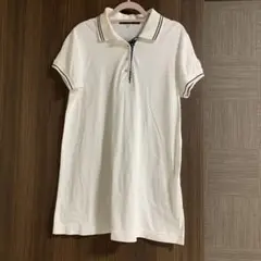 roga Aラインチュニック 半袖ポロシャツ　M