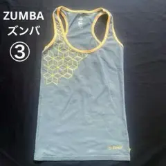 ③ZUMBA ズンバ フィットネスウェア　タンクトップ　ズンバウェア　グレー