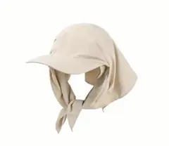 Scarf cap beige