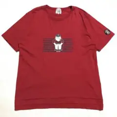 美品 SINACOVA シナコバ 海兵ワッペン LL 赤 半袖 XL 2L