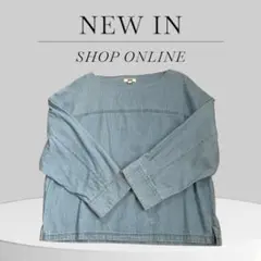 ユニクロ 長袖カットソー レディース XL デニム風 超美品 A226