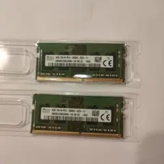 SK hynix 4GB DDR4 メモリー 2666MHz 2枚セット