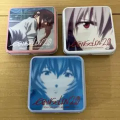 エヴァンゲリオン　缶ケース 3種 未使用美品