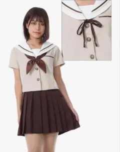 リボン２個セット セーラー服 コスプレ 女子高生 制服 コスチューム 学生服　M