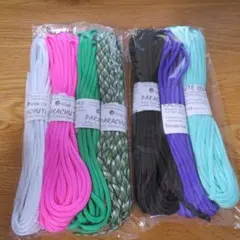 パラコード・４mｍ　　　7本セット（各10m）　☆4mm 7Strand 55☆
