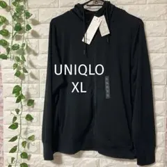 【新品】UNIQLO エアリズム UVカットフルジップパーカー XL ブラック