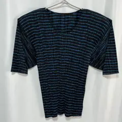 【未使用品】1996年 PLEATS PLEASE ボーダー プリーツトップス
