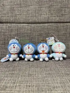 ドラえもん　マスコット　ぬいぐるみキーホルダー　４点セット