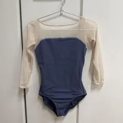 chacott レオタード　ロングスリーブ　ネイビー　Mサイズ