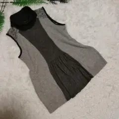 chamois♡株）ジオン商事♡チェニック【M】ニット♡ハイネック♡ノースリーブ