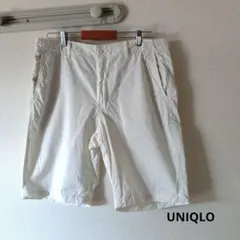UNIQLO ユニクロ ハーフパンツ ホワイト Lサイズ