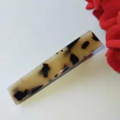 べっ甲風ヘアクリップ　ヘアピン　アセテート6.5cm/1.2cm　NO.301