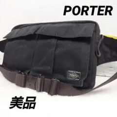 ✨美品✨PORTER　ポーター　ウエストバッグ　ボディーバッグ　ブラック　黒
