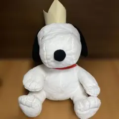 スヌーピー ぬいぐるみ 王冠付き