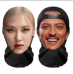 【SALE】ブルーノ・マーズ ブラックピンク ロゼ 3D フェイスマスク セット