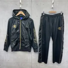 Champion チャンピオン ジャージ上下セット メンズ L 黒金