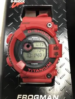 希少　CASIO G-SHOCK フロッグマン DW-8200F-4JR 赤蛙 G-SHOCK 電池交換済プレミア商品・保証なし・外装＆BOX訳あり G