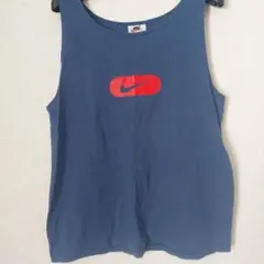 90s 白タグ NIKE ネイビー タンクトップ L