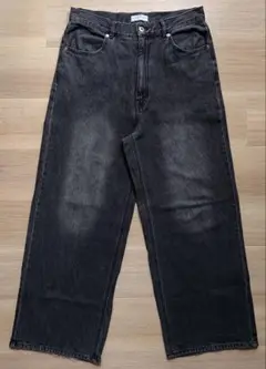 CIAOPANIC TYPY ブラックワイドレッグデニムパンツ L